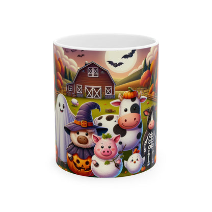 Spooky Sips Halloween Farm Animals Mug